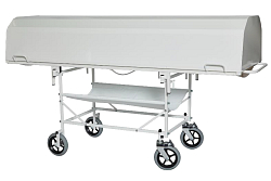 Přepravní vozík na zemřelé s nosítky a krytem