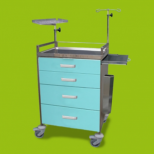 Stolek pro resuscitaci UNI-4NR-BP