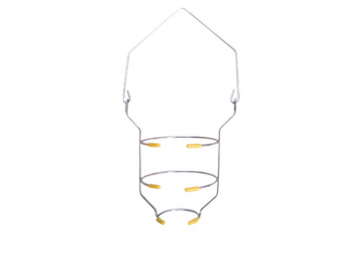 Nerezový košík na infuzní lahve