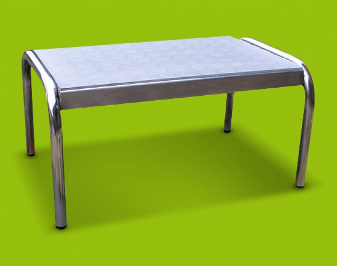 Schůdky jednostupňové nerezové