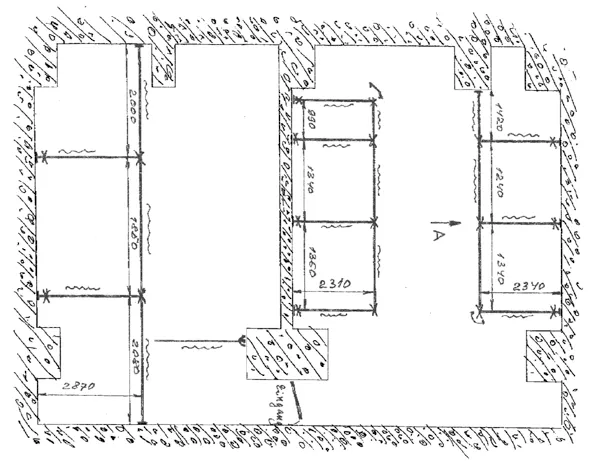 Ilustrační náčrt návrhu stropního systému